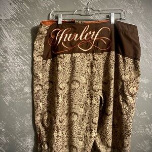 Hurley Tan Floral Board Shorts